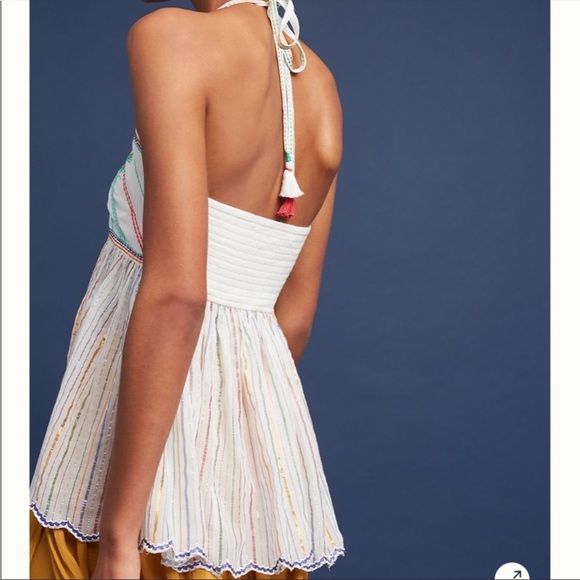 Anthropologie Floreat Itzel Rainbow Halter Top - Picture 3 of 7